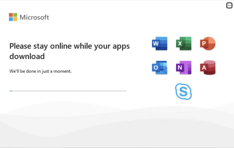 Office installation in progress